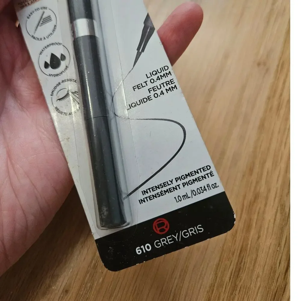 L'Oreal Infallible Grip Liquid Felt Liner #610 Grey / Gris NWT